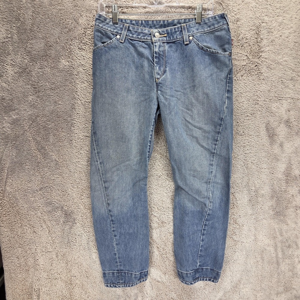 Vintage Levis Engineered Jeans Womens 30x26 Blue Twisted Zip Fly Medium Wash